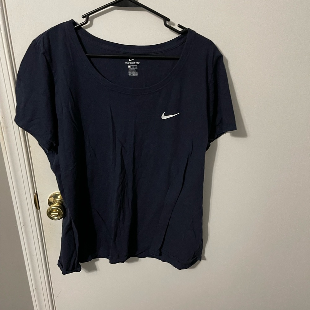 Womens Nike swoop neck tee